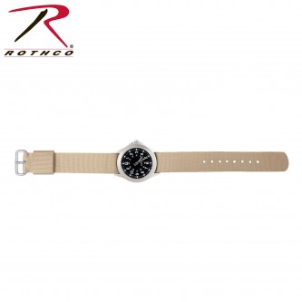 4527 Rothco Military Style Quartz Watch Tan 