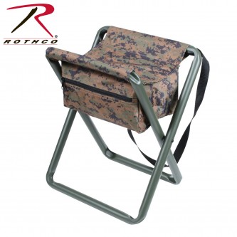 4556 Rothco Deluxe Stool With Pouch - Woodland Digital Camo