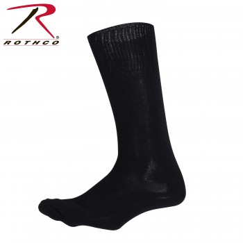 4564-S Rothco GI Style Cushion Sole Wool Blend Socks MADE IN USA[Black,S (9-10)] 