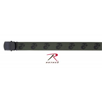 Rothco U.S.M.C Globe & Anchor Web Belt 