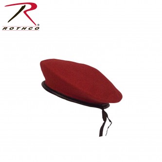 45992-XL Military Army Wool Monty Beret Rothco [Red,XL] 