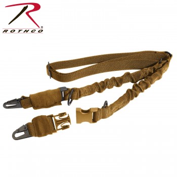 4657 Rothco Military Law Enforcement Police Two 2 Point Bungee Rifle/ Shotgun Sling[Coyote Brown] 