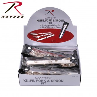 480 Rothco Chow Kit 3 PC - Stainless Steel 
