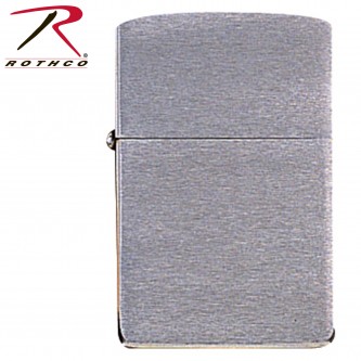 4830 NEW! Brushed Silver Chrome Solid Zippo Lighter 