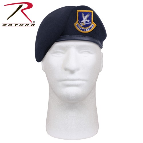 4898-7.25 USAF Inspection Ready Beret With Flash Midnight Navy Air Force Rothco 4898[7 1/4] 