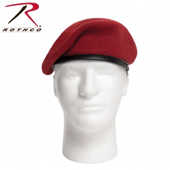 4901-6.75 Rothco G.I. Style Military Red Wool Beret[6 3/4] 