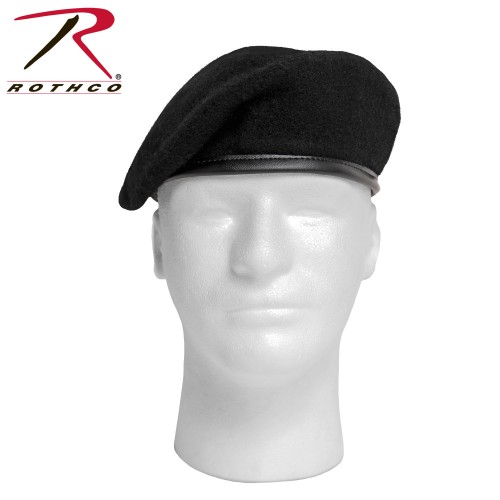 4907-7 Rothco G.I. Style Military Black Wool Beret[7] 
