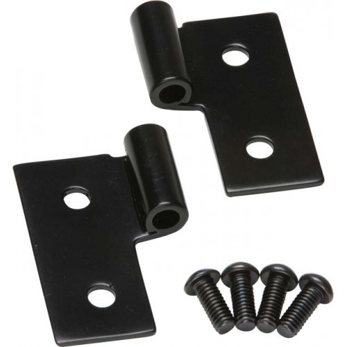 Lower Door Hinge Pair Black for Jeep CJ Wrangler YJ TJ 1976-2006 Kentrol 50407