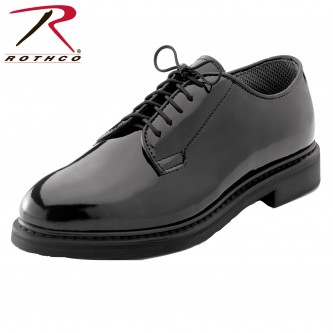 5055-14W Rothco Hi Gloss Black Uniform Oxford Dress Shoe[14W]