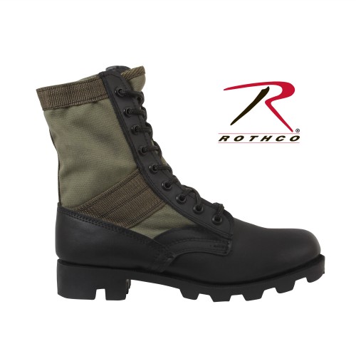 Rothco 5080 Olive Drab Leather Military Jungle Boots[10 Wide] 