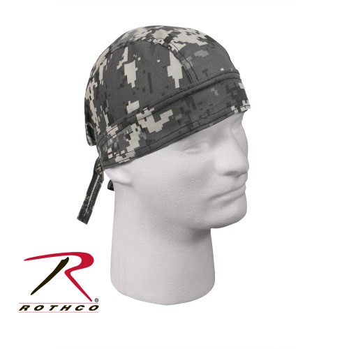 5086 Rothco Cotton Military Biker Headwrap Camo Do-Rag Bandanna[Subdued Urban Digital Camo] 
