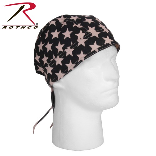 5145 Cotton Biker Headwrap Military Patterns Do-Rag Bandanna Rothco [Subdued U.S Flag] 