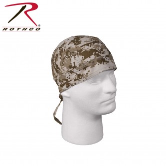 5201 Rothco Cotton Military Biker Headwrap Camo Do-Rag Bandanna[Desert Digital Camo] 