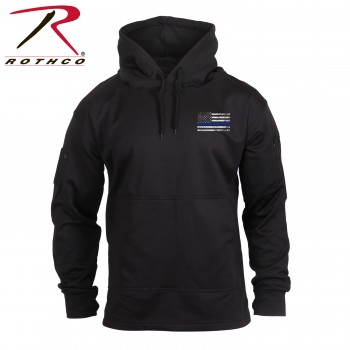 52071-M Thin Blue Line Concealed Carry Black Sweatshirt Hoodie Rothco 52071[Medium] 