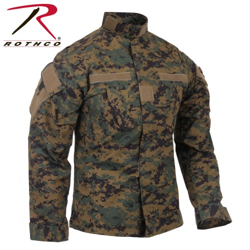 5214-L Rothco Army Combat Camouflage Rip Stop Uniform Made To Military Specs[Woodland Digital Camo T
