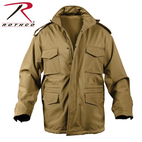 Rothco 5244 Coyote Brown Military Soft Shell Tactical M-65 Field Jacket Size X-Large