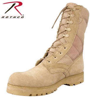 5257-9w  Rothco GI Style Desert Tan Sierra Sole Military Tactical Boots[9W,Wide (E,W)] Boots[12W,Wid