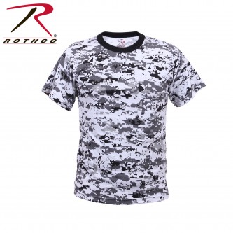 5266-M Rothco Military Camouflage KIDS Short Sleeve Camo T-Shirt[M,City Digital Camo] 