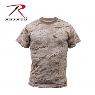 Rothco Camo Military Style Digital Camouflage T-Shirt[Desert Digital Camo,4X-Large] 5298-4X