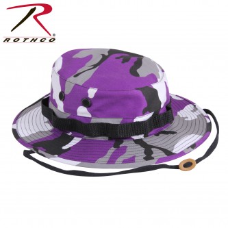 5348-7.25 Rothco Boonie Hat Wide Brim Military Camo Hunting Camping Bucket [7 1/4,Ultra Violet Camo]