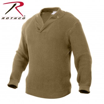 5359-2X Rothco WWII Vintage Military Cotton Mechanics Sweater 5349 55349[Khaki,2X-Large] 