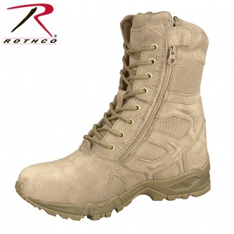 Rothco 5357-13 Desert Tan Side Zipper Deployment Combat Boots[13]