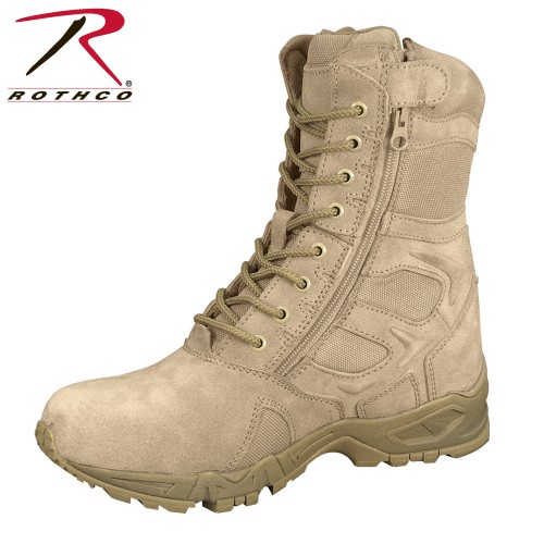 ROTHCO FORCED ENTRY DEPLOYMENT BOOT with SIDE ZIPPER / 8