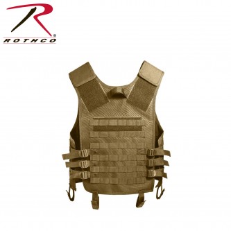 Rothco 5404 Coyote Brown Molle Modular Tactical Assault Military Style Vest 