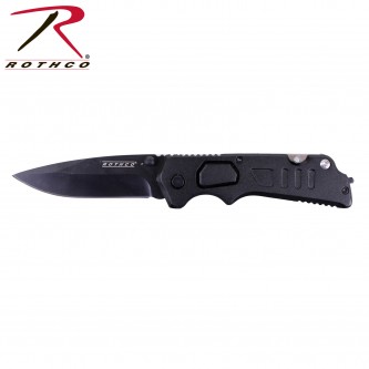 5420 Black Folding Rescue Knife 3-1/4