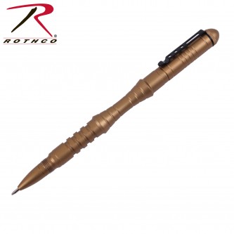 5479 Aluminum Emergency Glass Break Pen Coyote Brown Tactical Pen Rothco 5479 