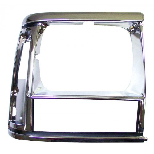 Headlight Bezel Chrome Right for Jeep Cherokee XJ 1991-1996 Crown 55034078