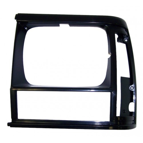 Headlamp Bezel Flat Black Left Side for  Jeep Cherokee XJ 1993-96 55054931 Crown