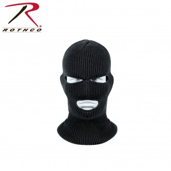 Rothco 'Wintuck'' Black 3-Hole Face Mask