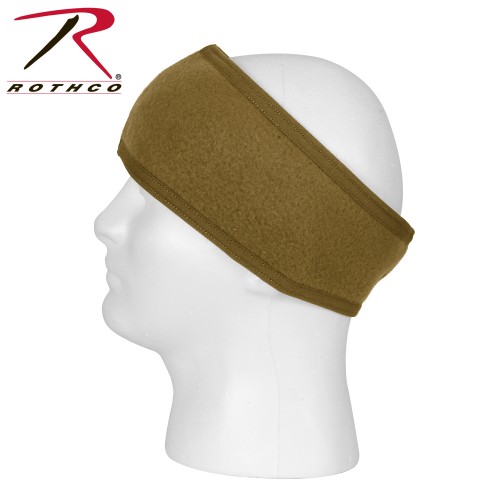 5528 Double Layer Cold Weather Poly Headband Ear Warmer ECWCS Rothco[Coyote Brown] 