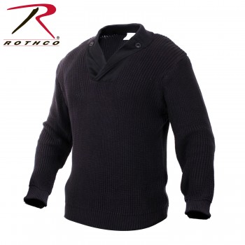 55349-L Rothco WWII Vintage Military Cotton Mechanics Sweater 5349 55349[Black,Large] 