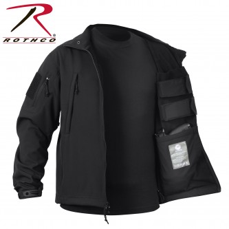 55387-3X Concealed Carry Tactical Soft Shell Jacket Rothco[Black,3X-Large] 