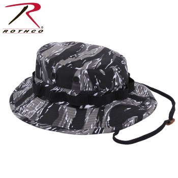 Rothco Wide Brim Military Camo Hunting Camping Bucket Boonie Hat[7 3/4,Urban Tiger Stripe] 5540-7.7