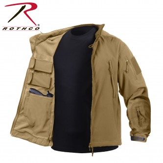 55487-3x Concealed Carry Tactical Soft Shell Jacket Rothco[Coyote Brown,3X-Large] 