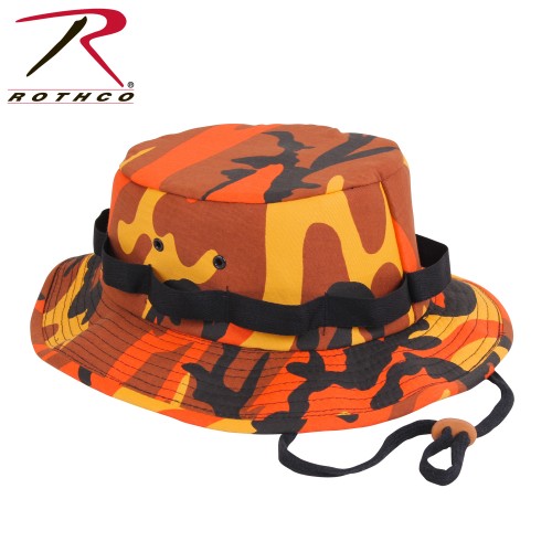 5549-M Camouflage Military Style Vented Jungle Hat Rothco[Savage Orange Camo,M] 