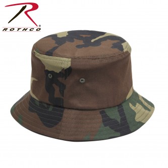 55502-L/XL Classic Style Camouflage Military Fishing Bucket Hat Rothco[Woodland Camo,L/XL] 