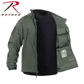 55586-2X Concealed Carry Tactical Soft Shell Jacket Rothco[Olive Drab,2X-Large]