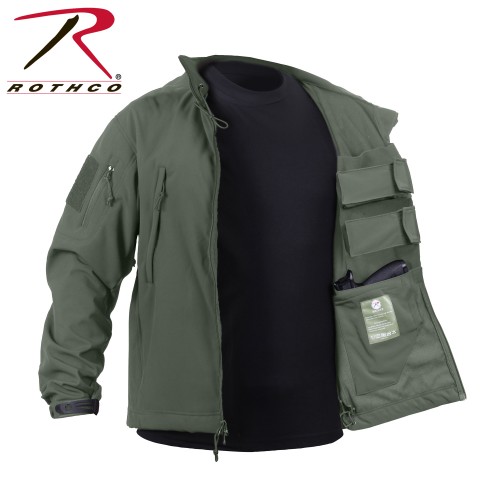 55585-XL Concealed Carry Tactical Soft Shell Jacket Rothco[Olive Drab,X-Large]