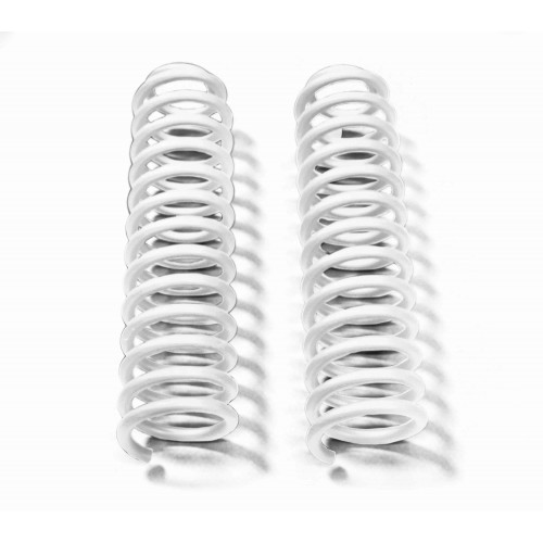 Jeep JK 2007-2018, 2.5 Inch Front Lift Springs.  Cloud White.  Kit includes one pair of springs. Made in the USA.