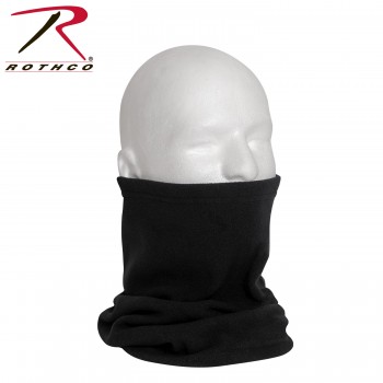 Rothco 5570 Black Polar Fleece Military Sports Neck Warmer Gaite