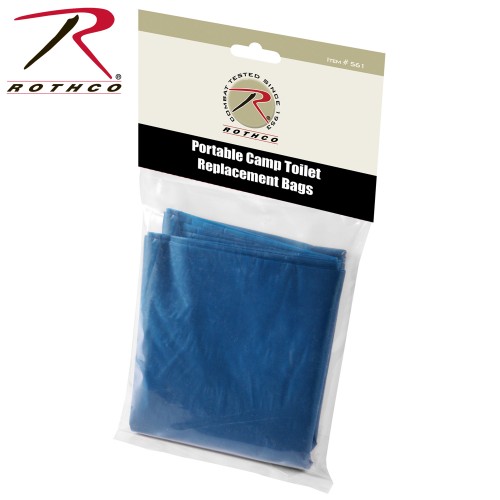 Rothco 5191 Portable Camp Toilet Replacement Bags (10 bags per pack)