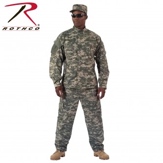 5767-3X Rothco Army Combat Camouflage Rip Stop Uniform Made To Military Specs[ACU Digital Camo TOP,3