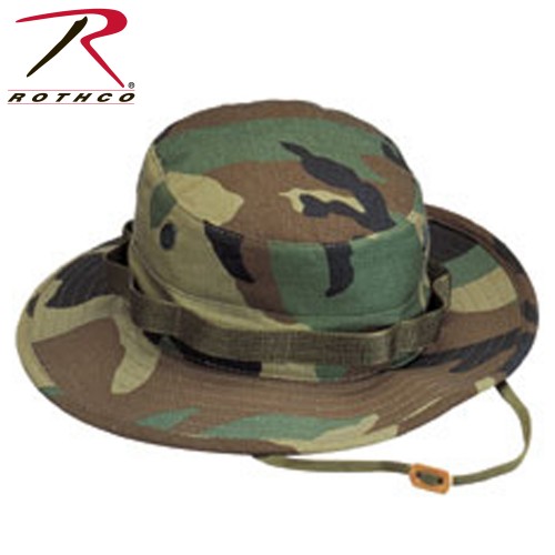 5817-7 Rip Stop Boonie Hat Woodland Camouflage Military Camping Hat Rothco 5817[7] 