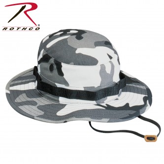 5801-7 Rothco Wide Brim Military Camo Hunting Camping Bucket Boonie Hat[7,City Camo] 