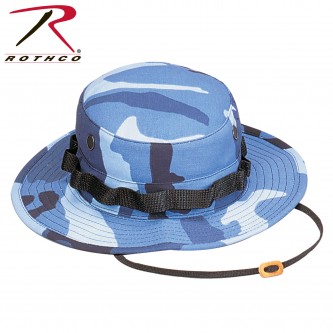 5802-7.25 Rothco Wide Brim Military Camo Hunting Camping Bucket Boonie Hat[7 1/4,Sky Blue Camo] 