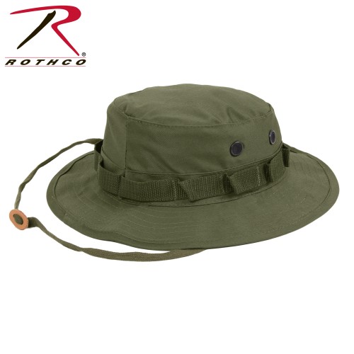 Rothco Wide Brim Military Camo Hunting Camping Bucket Boonie Hat[6 3/4,Olive Drab] 5811-6.75 